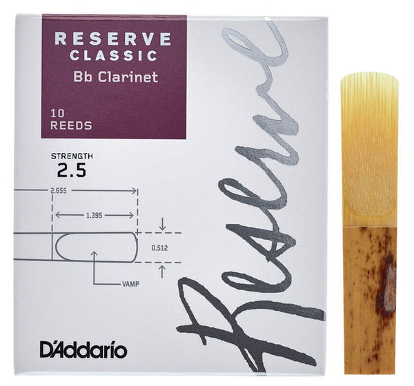 D'Addario Woodwinds Reserve Clarinet Classic 2.5