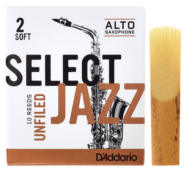 D'Addario Woodwinds Select Jazz Unfiled Alto 2S